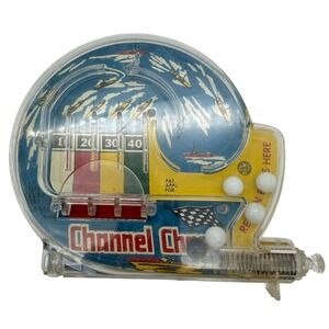 VTG Marx Channel Chase Handheld Pinball Game Speedboat Racing Toy 1950s